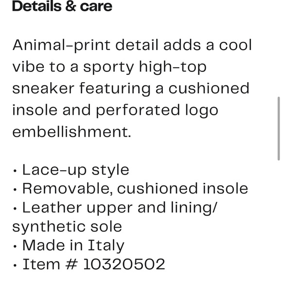 P448 Rail High Top Women’s Size 38 style tiger NWT - Picture 6 of 12